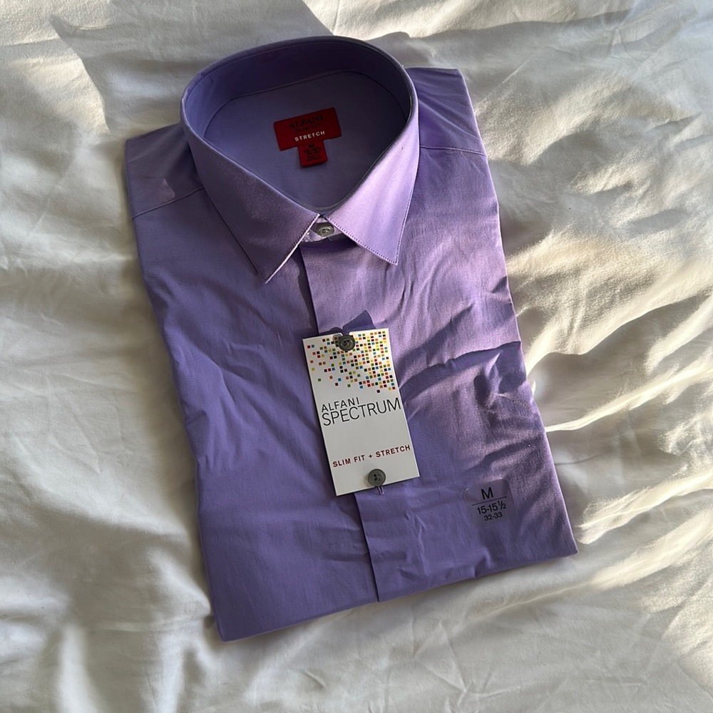 Alfani Button Up Dress Shirt